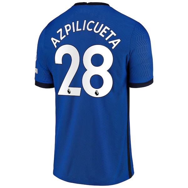 Maillot Football Chelsea NO.28 Azpilicueta Domicile 2020-21 Bleu
